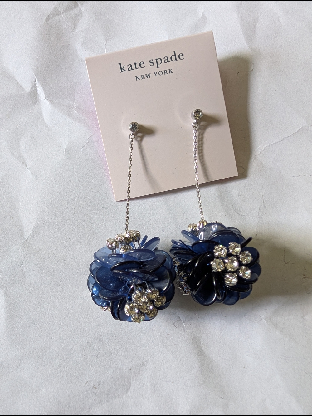 kate spade Blue Blooming Bouquet Dangle Drop Earrings